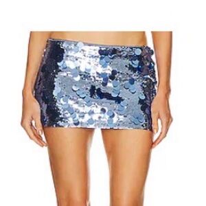 GUIZIO PAILLETTE SKIRT IN MYSTIC